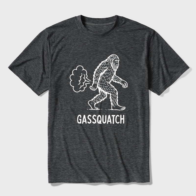 Gassquatch Funny Bigfoot Ultra Soft Heather Tee