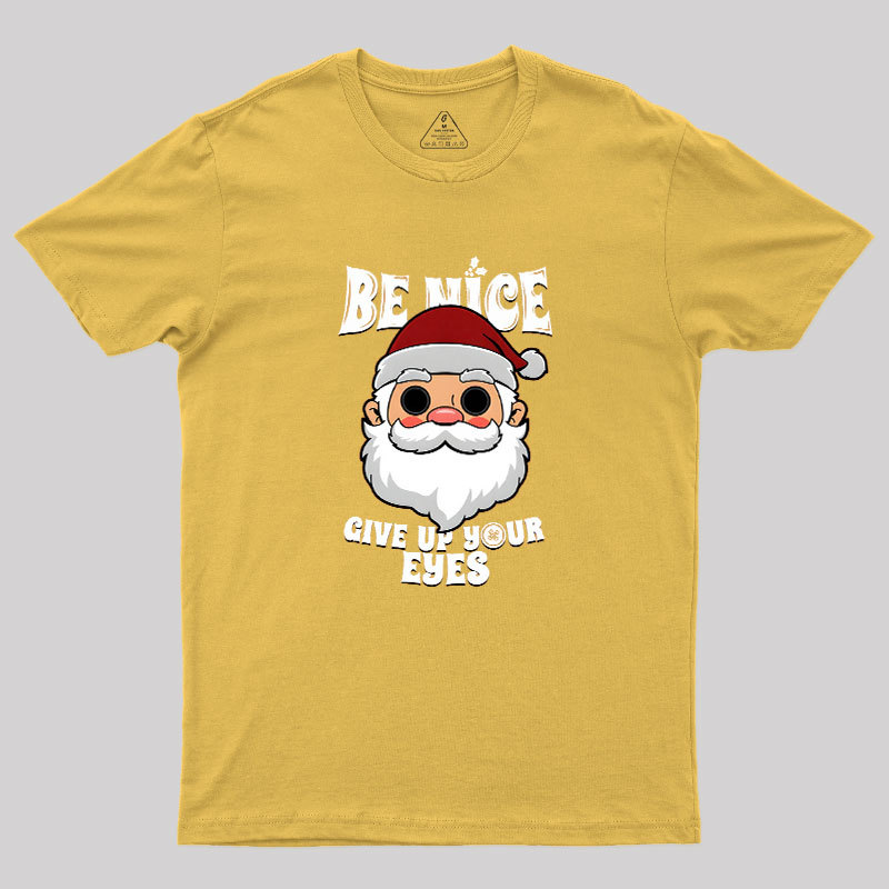 Spooky Santa Claus Dark Humor Gift For Christmas Geek T-Shirt