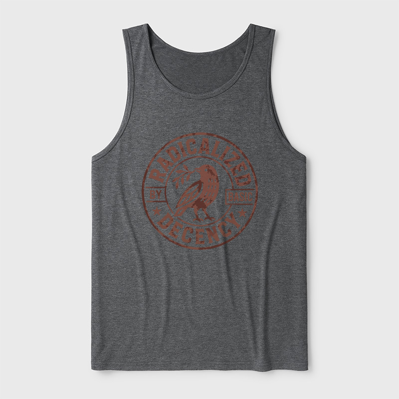 Radicalized By Basic Decency Ultra Soft Heather Tank