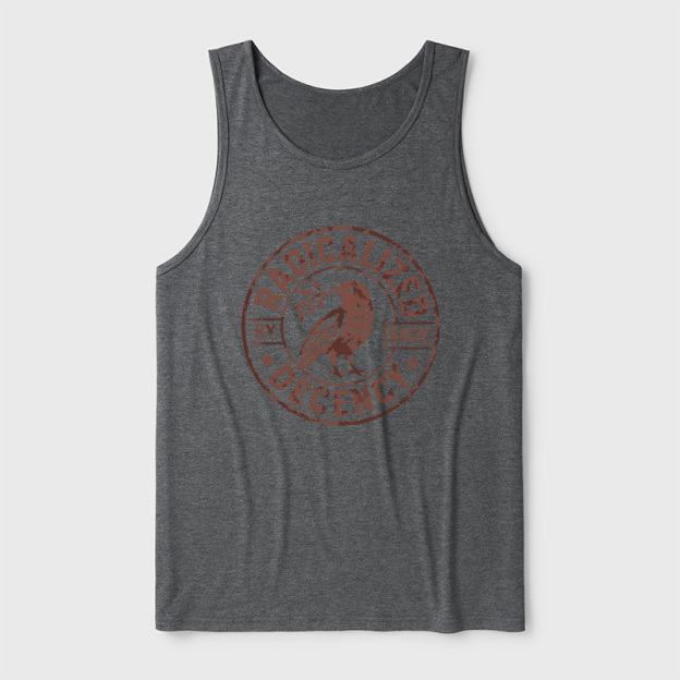 Radicalized By Basic Decency Ultra Soft Heather Tank