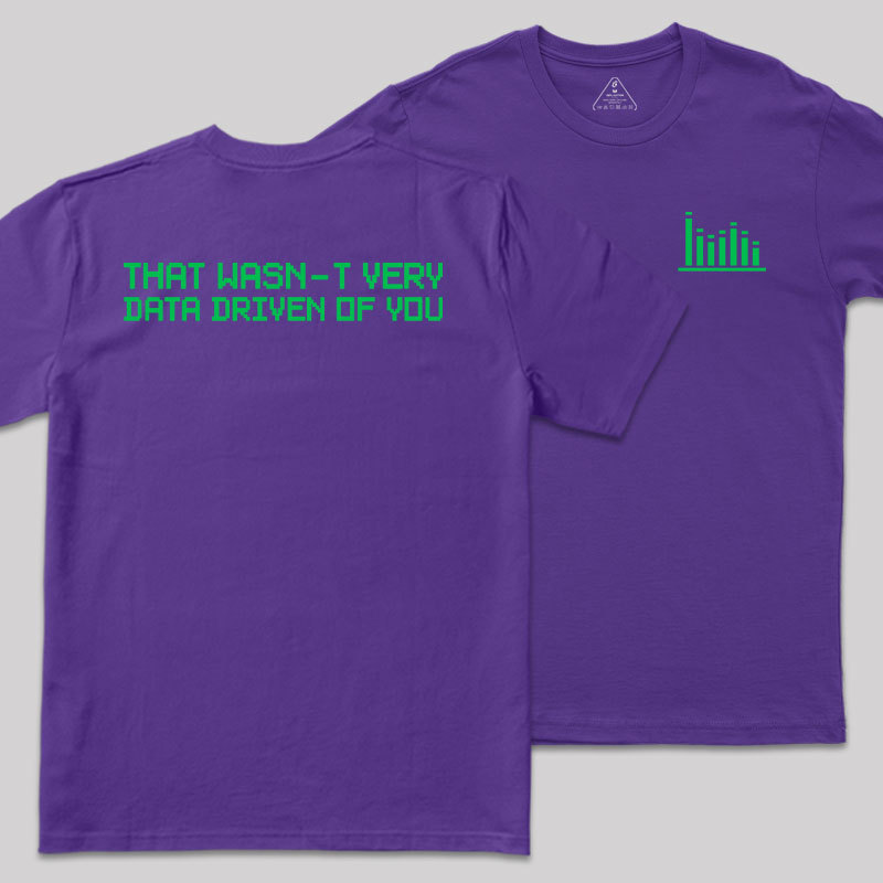 In Data We Trust Front and Back Printing Geek T-Shirt