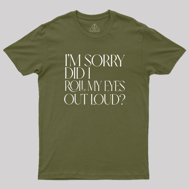 Eye Roll Humor Geek T-Shirt