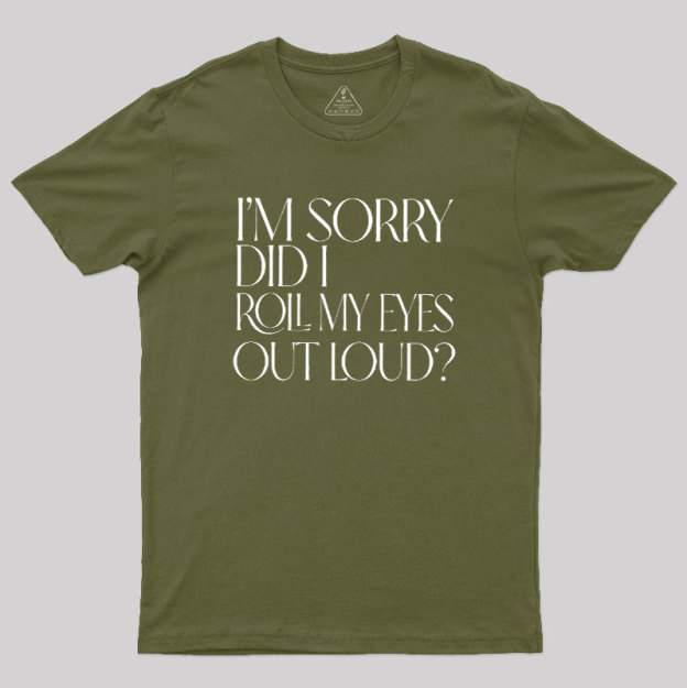 Eye Roll Humor Geek T-Shirt