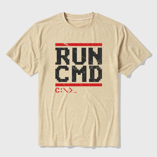 Run CMD Ultra Soft Heather Tee