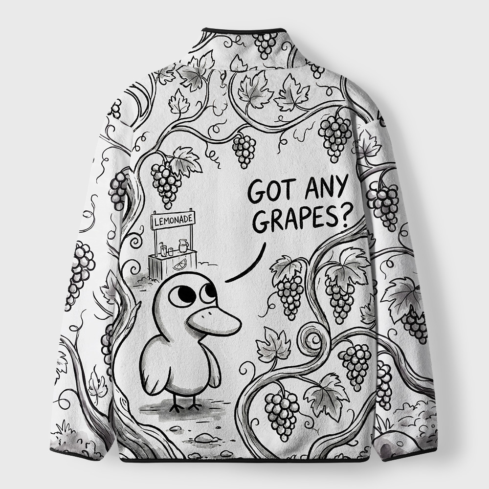 Got Any Grapes Geek Polar Fleece Full-Zip Jacket