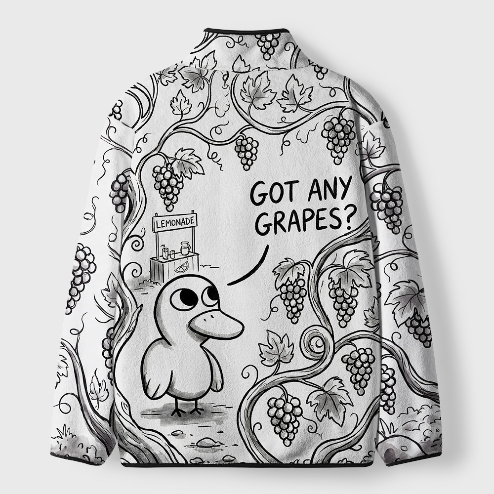 Got Any Grapes Geek Polar Fleece Full-Zip Jacket
