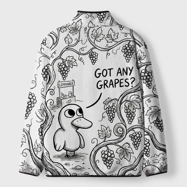 Got Any Grapes Geek Polar Fleece Full-Zip Jacket