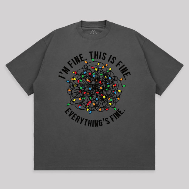 I am Fine Unisex Oversized T-shirt
