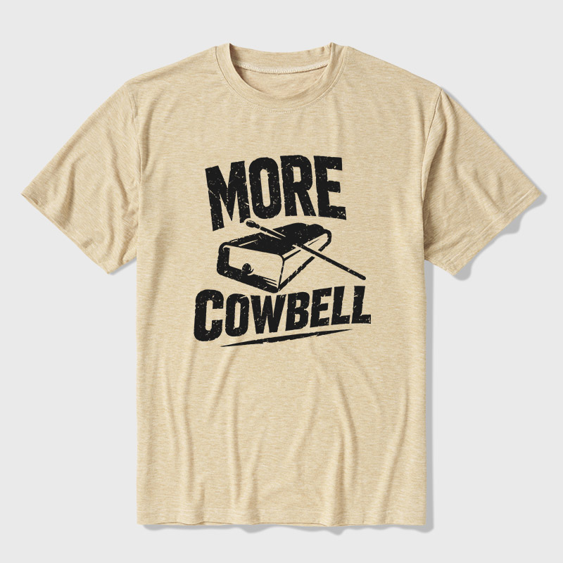More Cowbell Ultra Soft Heather Tee