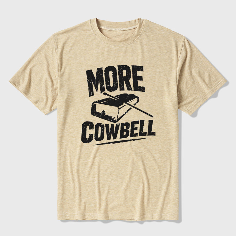 More Cowbell Ultra Soft Heather Tee