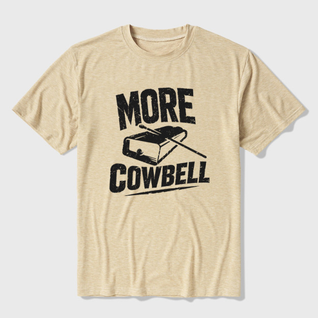 More Cowbell Ultra Soft Heather Tee