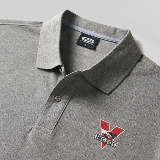 1984 INGSOC Geek Embroidered Polo Shirts