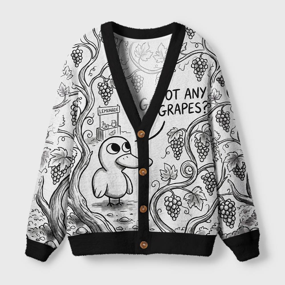 Got Any Grapes Geek Ugly Cardigan Sweaters