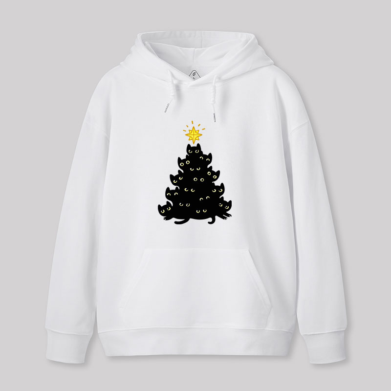 Meowy Christmas Geek Hoodie