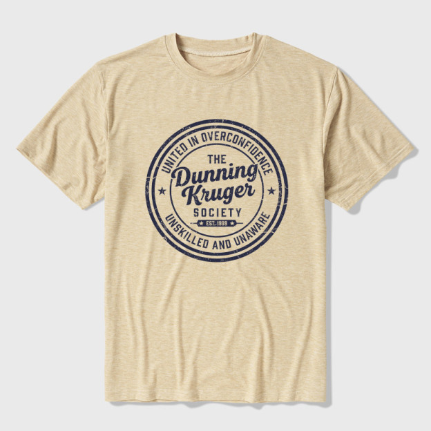 The Dunning-Kruger Society Ultra Soft Heather Tee