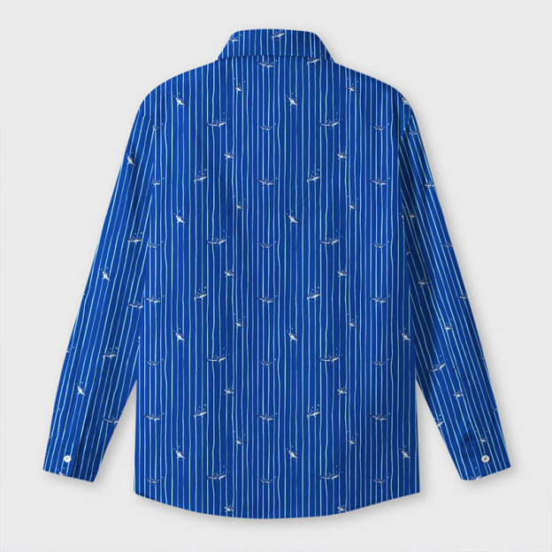 Marine Stripes Geek Long-Sleeved Shirt