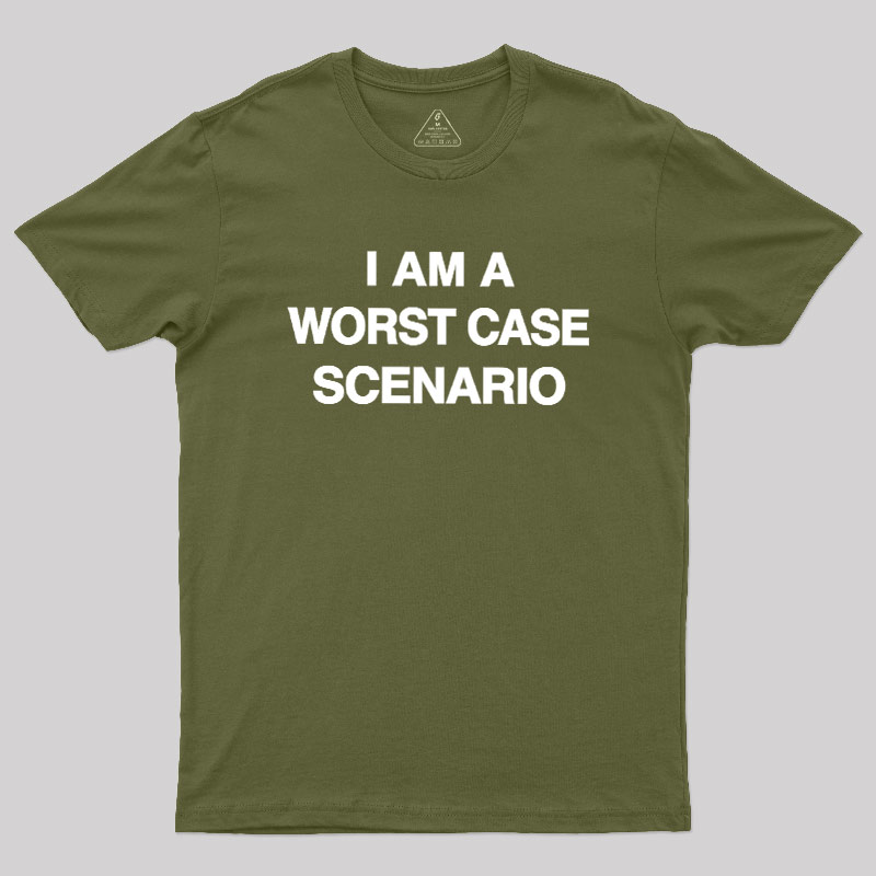 90s D.T.S. Worst Case Scenario Tシャツ I Am A Worst Case Scenario Geek T-Shirt – Geeksoutfit
