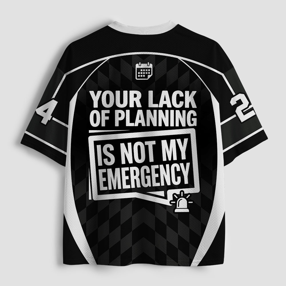 Not My Emergency Geek Mesh Jersey