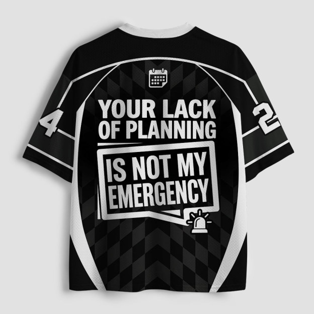 Not My Emergency Geek Mesh Jersey