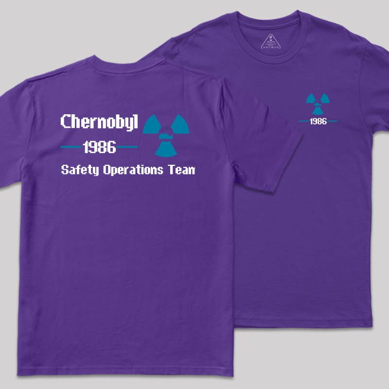 1986 Chernobyl Front and Back Printed T-Shirt