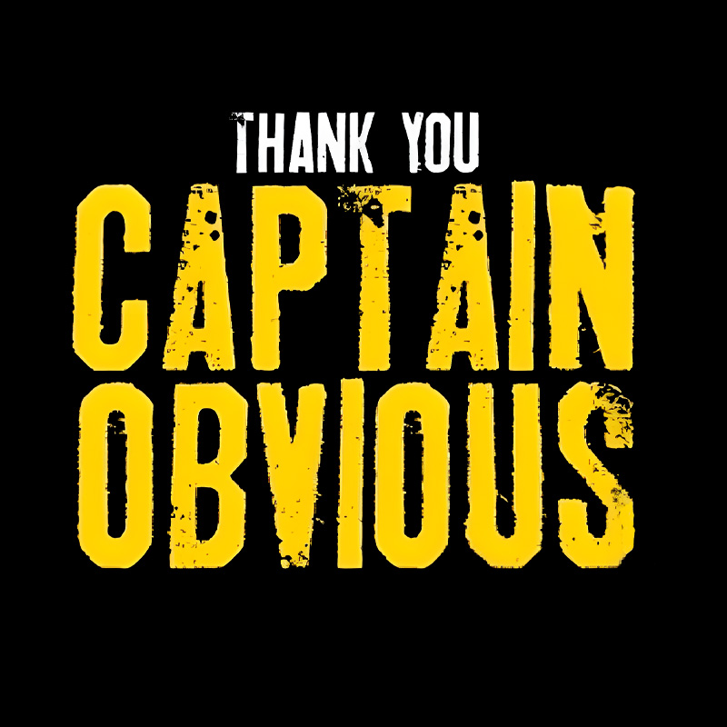 Thank You Captain Obvious Geek T-Shirt