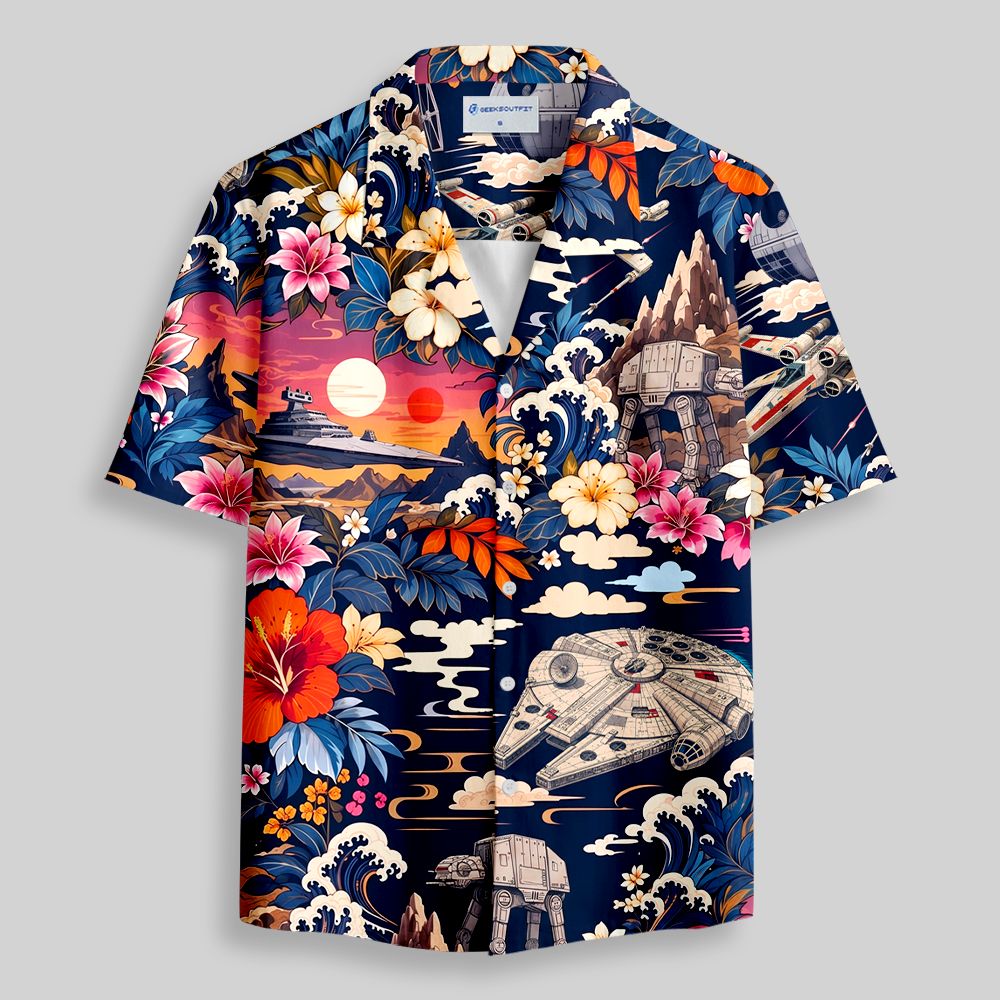 Tides Beyond the Stars Button Up Pocket Shirt