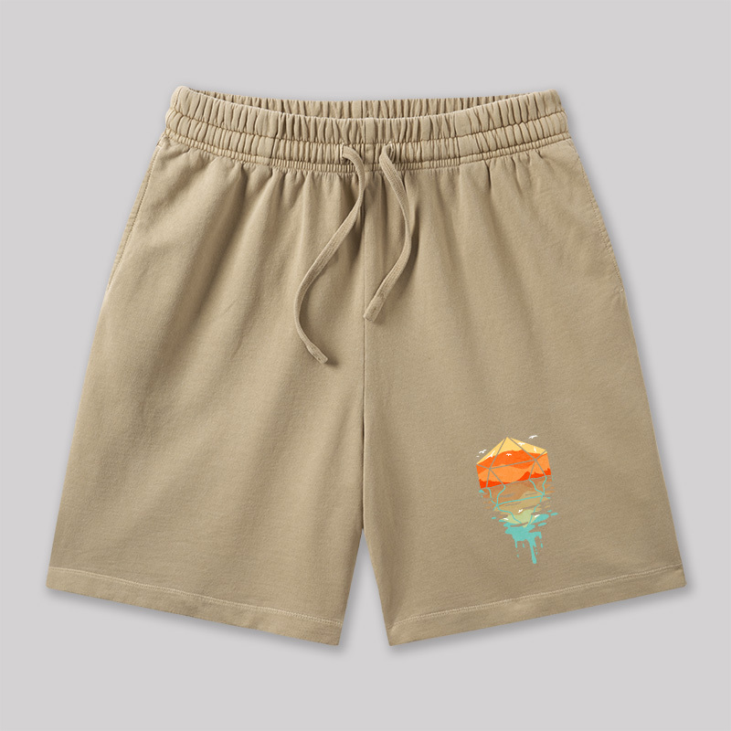DnD Dungeons & Dragons Geeky Washed Shorts