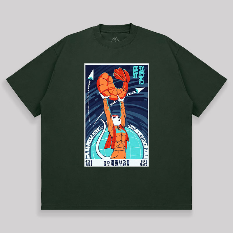In Shrimp We Trust Unisex Oversized T-shirt