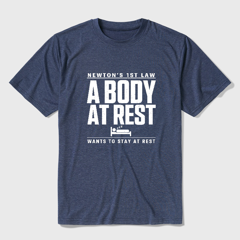 Newton's First Law Geek Ultra Soft Heather Tee