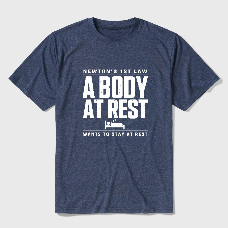 Newton's First Law Geek Ultra Soft Heather Tee