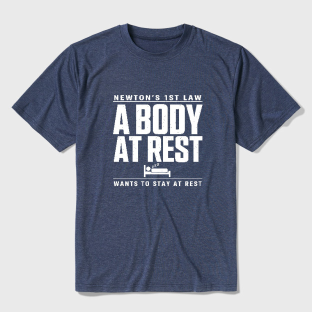 Newton's First Law Geek Ultra Soft Heather Tee