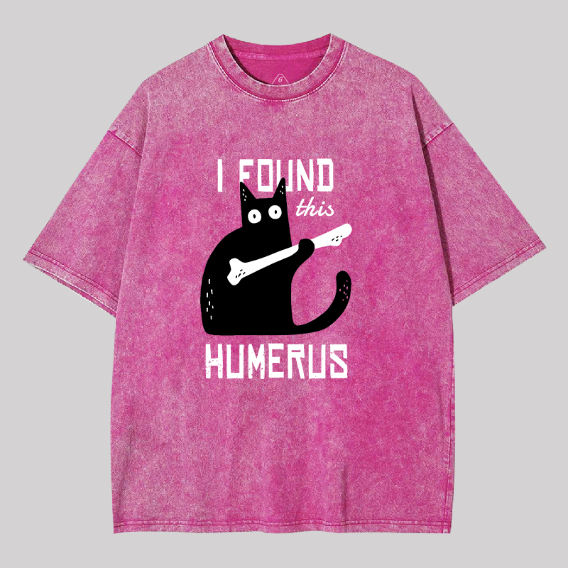 Cat With A Bone Geek Washed T-shirt