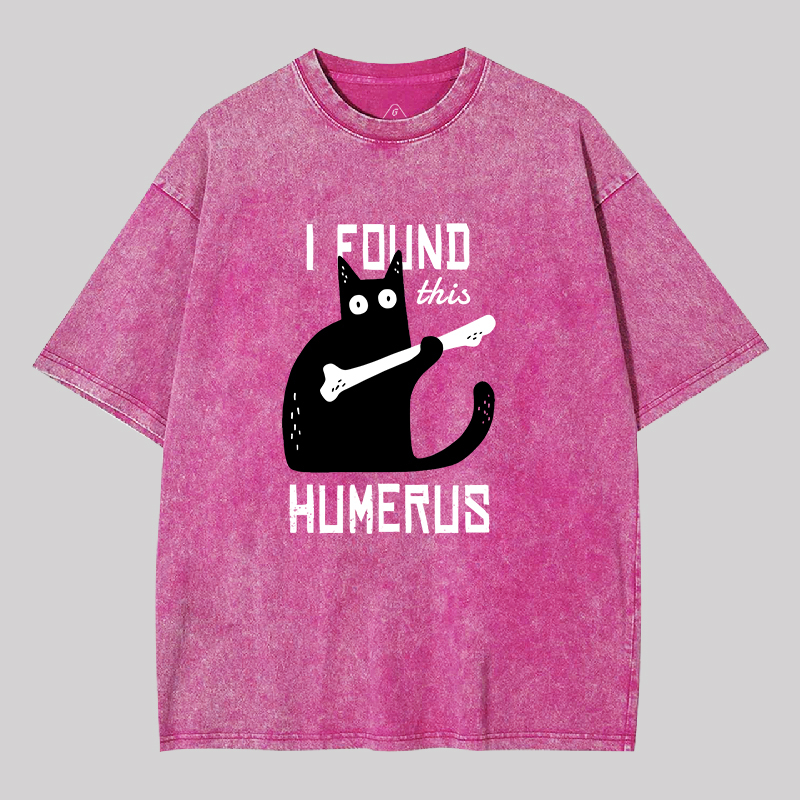 Cat With A Bone Geek Washed T-shirt