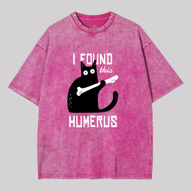 Cat With A Bone Geek Washed T-shirt