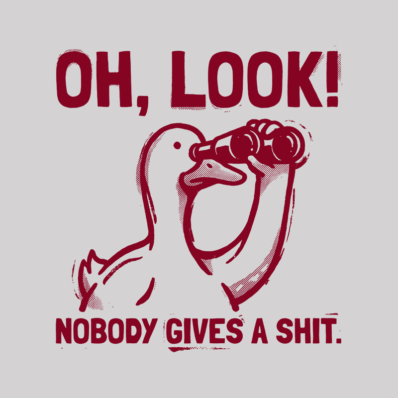 Nobody Gives A Shit Geek T-Shirt