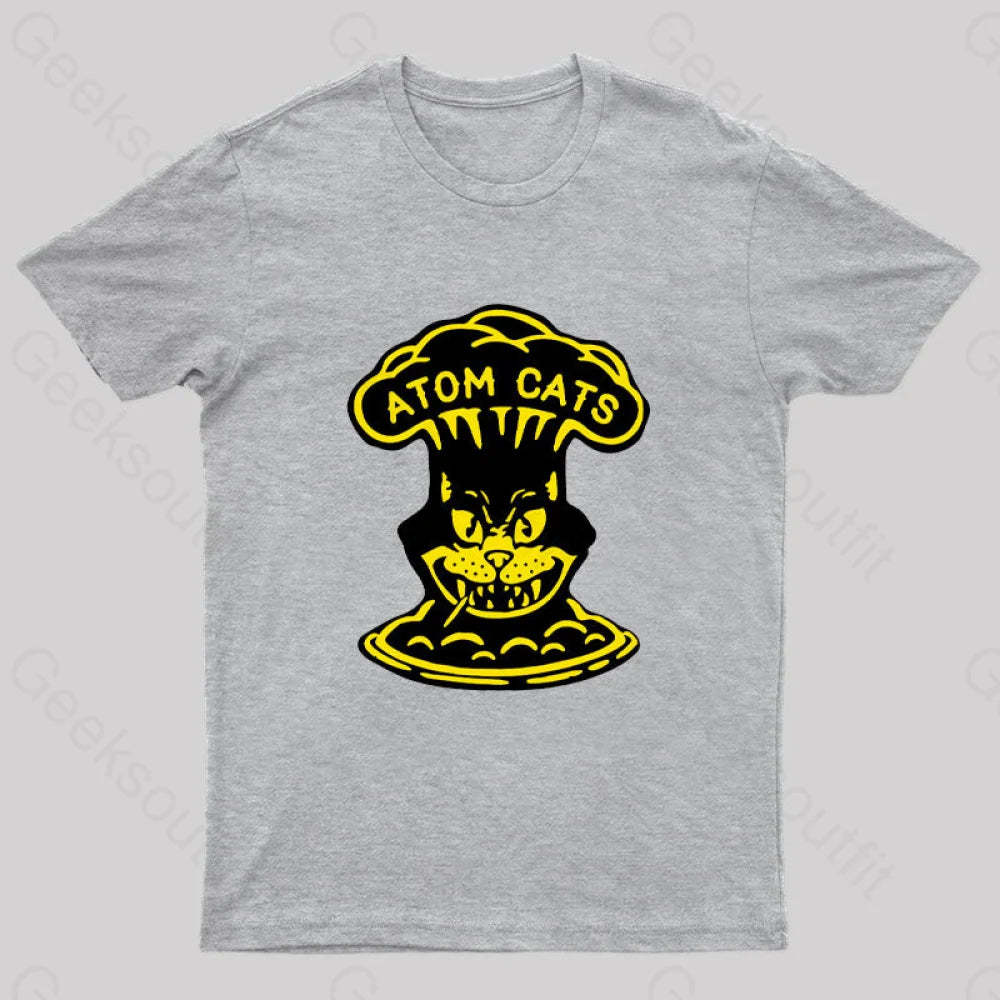 Fallout Atom Cats Garage Nerd T-Shirt Grey / S