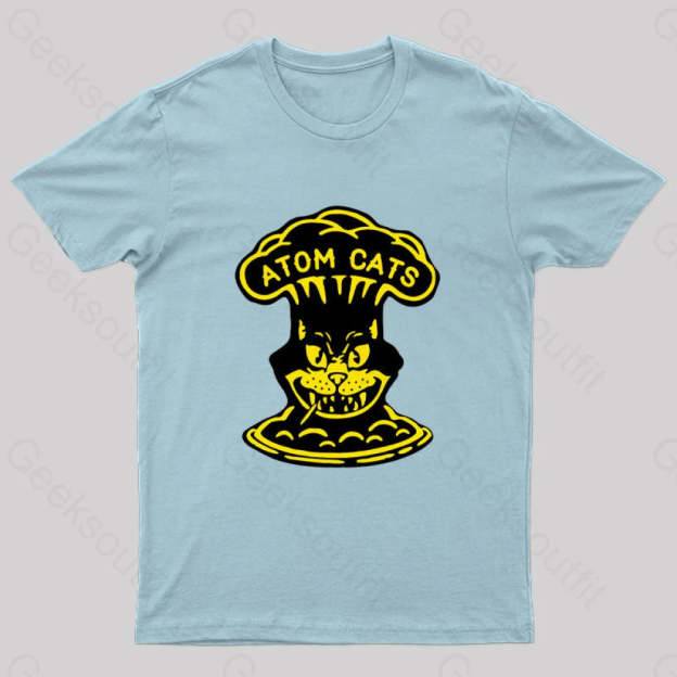 Fallout Atom Cats Garage Nerd T-Shirt Light Blue / S
