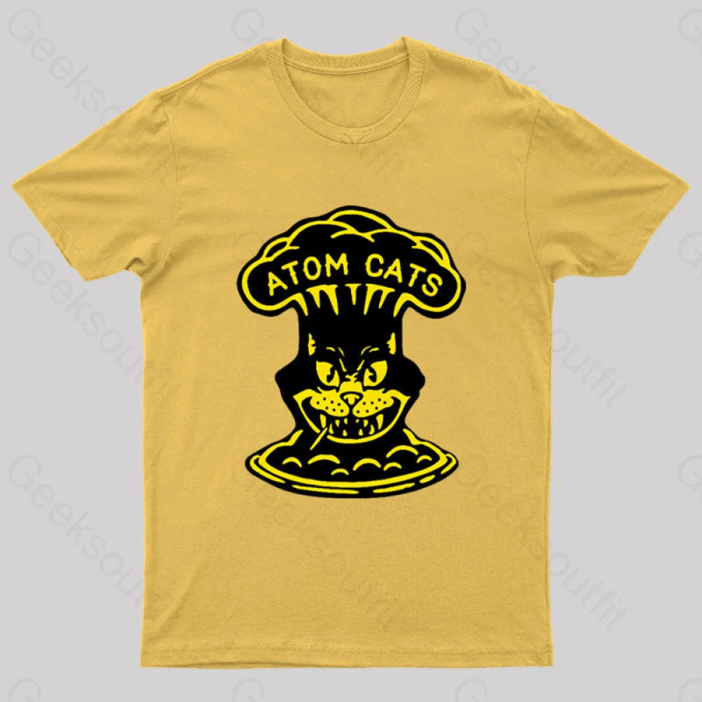 Fallout Atom Cats Garage Yellow Geek T-Shirt / S