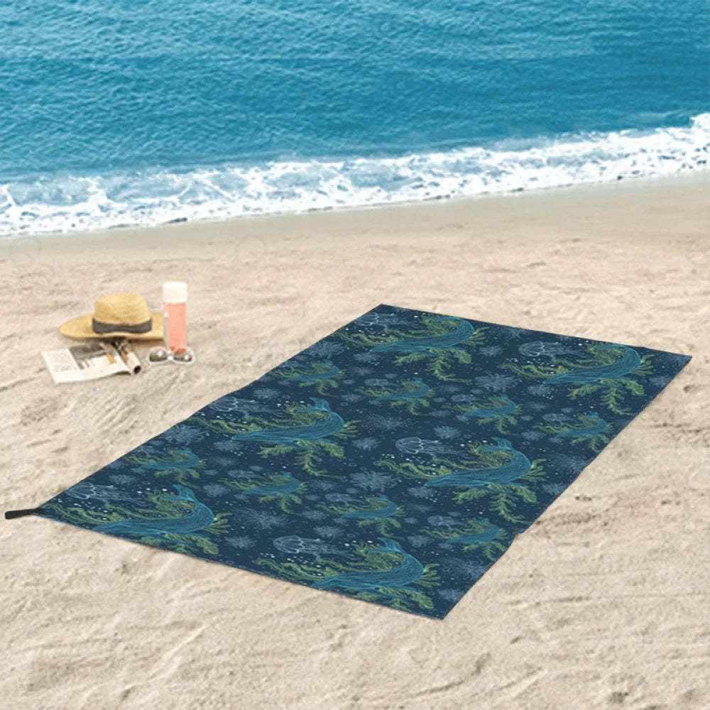Fantastic Marine Life Quick Drying Beach Towel 27.5*55In
