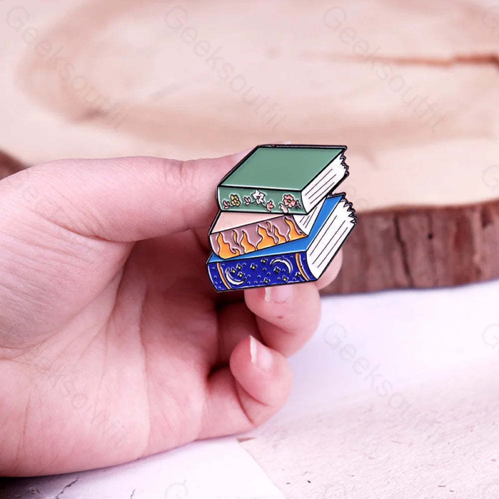 Fantasy Book Readers Pins