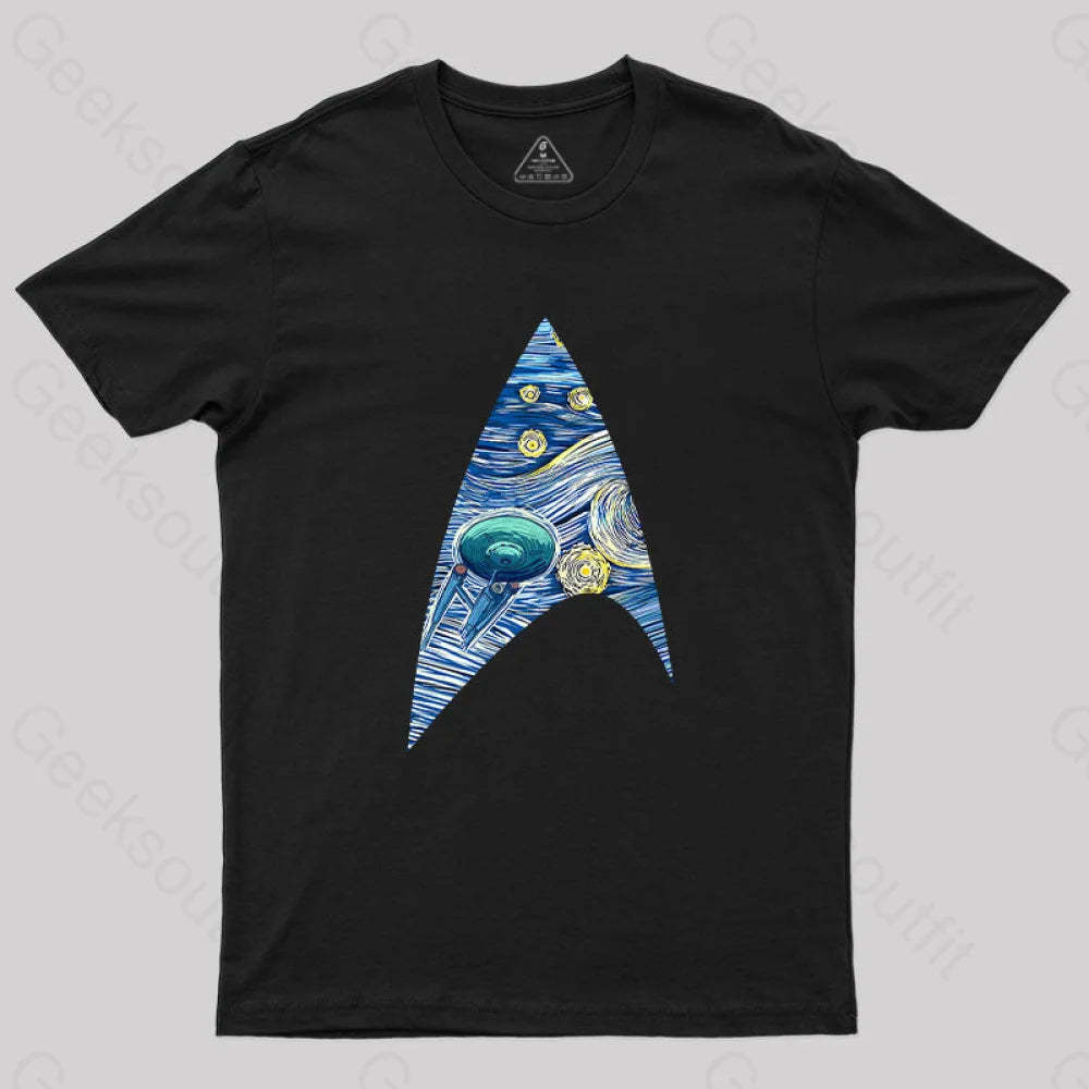 Fantasy Cosmic Voyage T-Shirt Black / S Yc