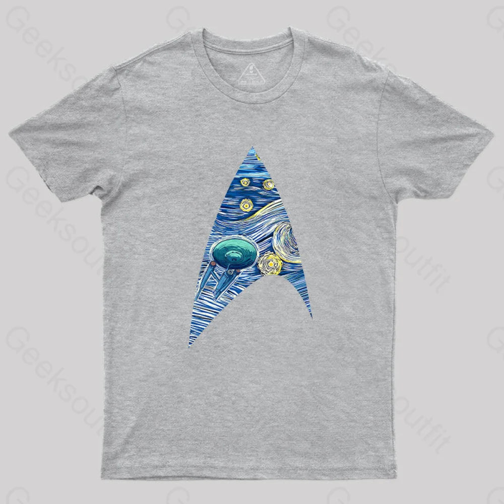 Fantasy Cosmic Voyage T-Shirt Grey / S Yc