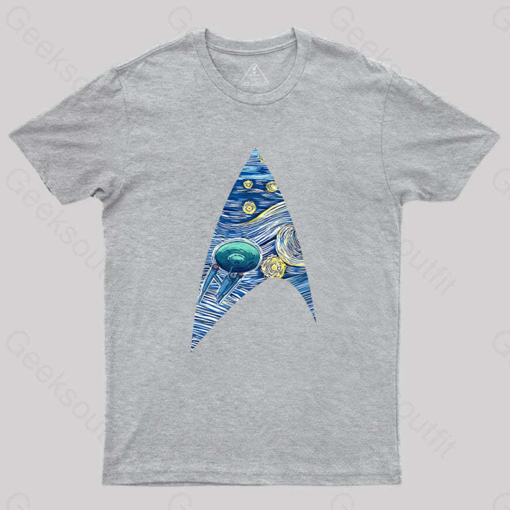 Fantasy Cosmic Voyage T-Shirt Grey / S Yc