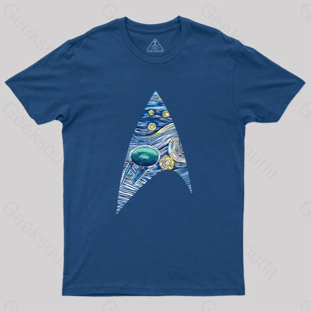 Fantasy Cosmic Voyage T-Shirt Navy / S Yc