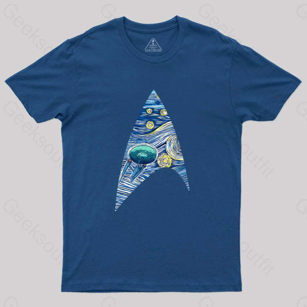 Fantasy Cosmic Voyage T-Shirt Navy / S Yc