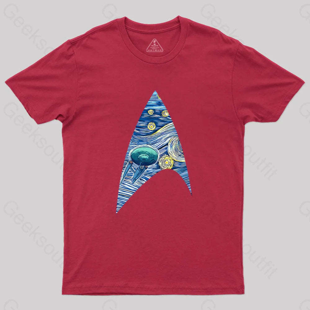 Fantasy Cosmic Voyage T-Shirt Red / S Yc