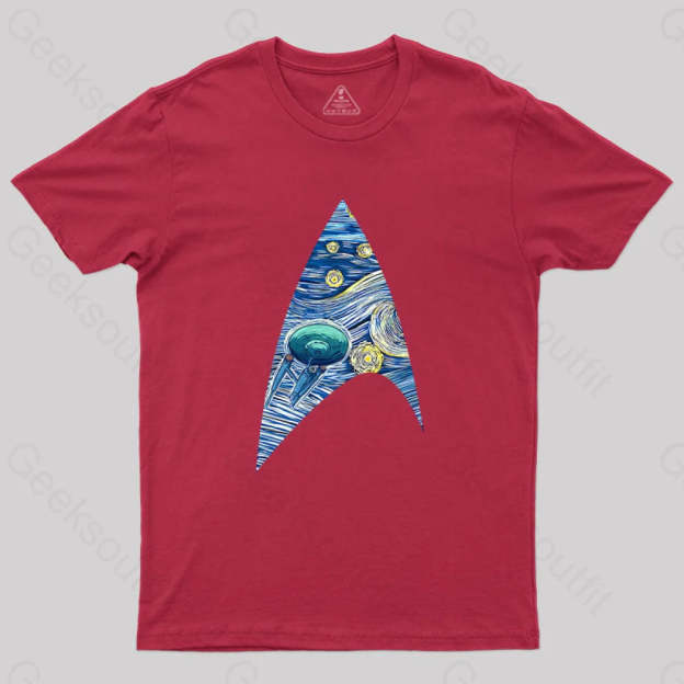 Fantasy Cosmic Voyage T-Shirt Red / S Yc