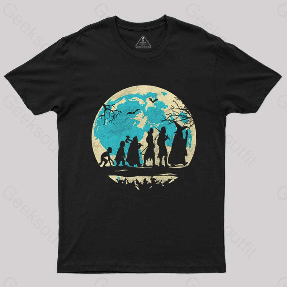 Fantasy Evolution T-Shirt Black / S