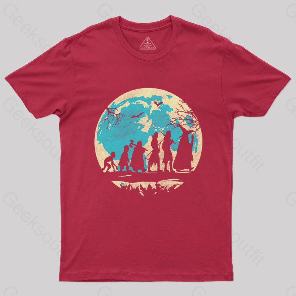 Fantasy Evolution T-Shirt Red / S