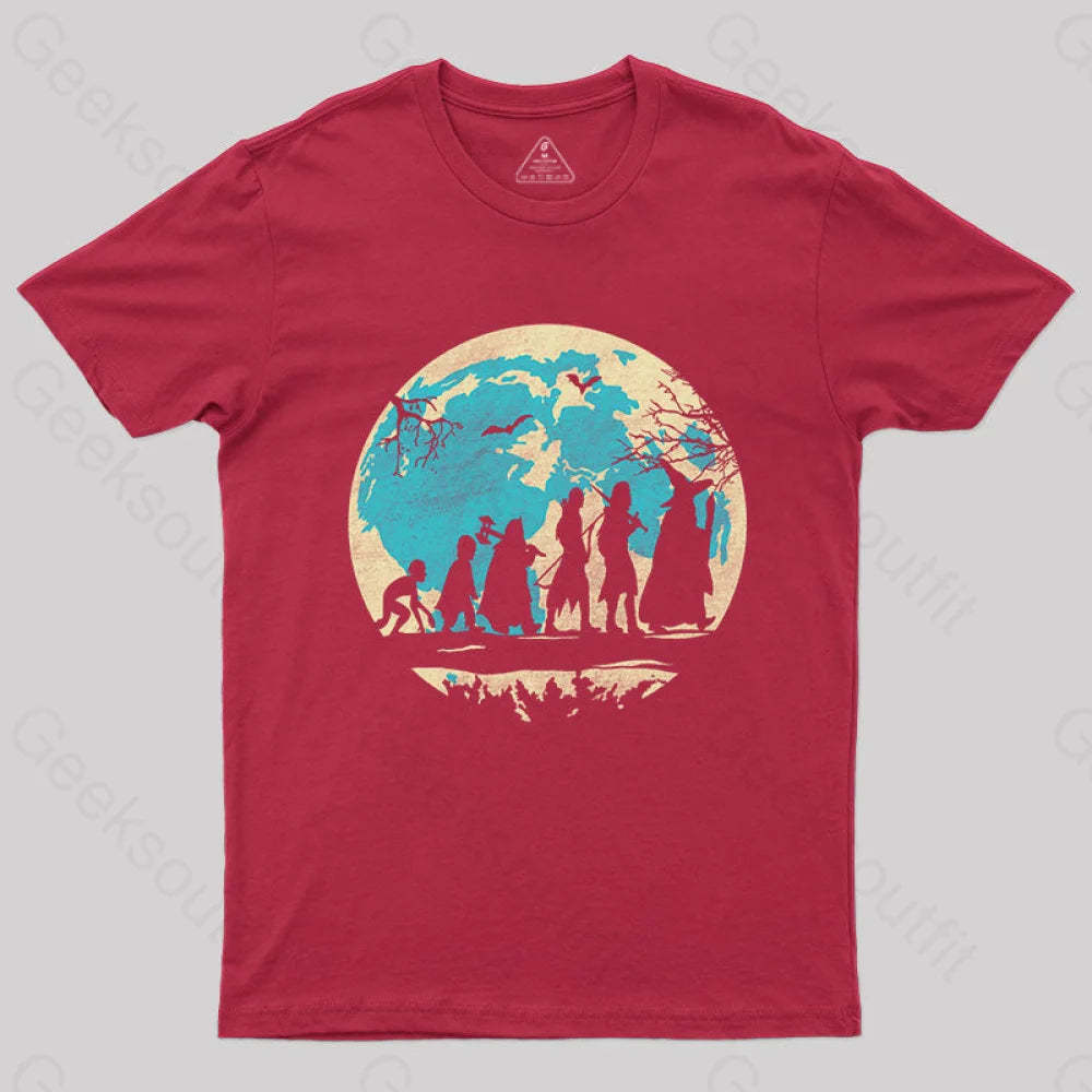Fantasy Evolution T-Shirt Red / S